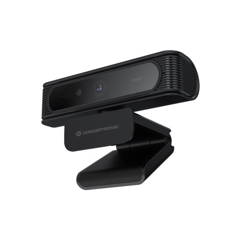 Webcam Fhd Conceptronic Amdis 1080p Usb Reconocimiento Facial Windows Hello 30fps Angulo Vision 80º