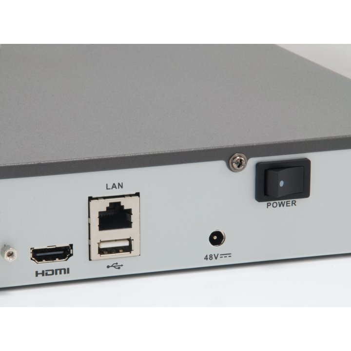 Grabador De Video Level One Nvr-0504 4 Canales 4 Puertos Red Poe H.265