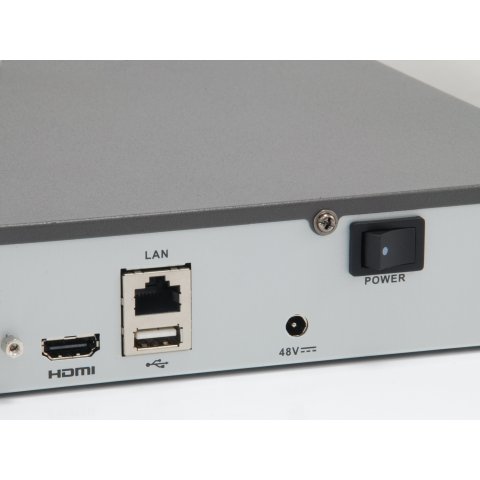 Grabador De Video Level One Nvr-0504 4 Canales 4 Puertos Red Poe H.265