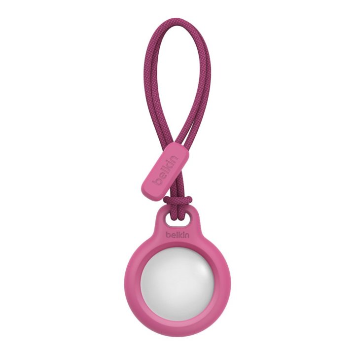 Llavero Belkin F8w974btpnk Apple Airtag Rosa Con Correa