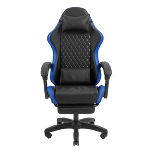 Silla Gamer Mars Gaming Mgcxbbl Negra Y Azul Reclinable Reposabrazos Ajustable Reposapies Cojines 2