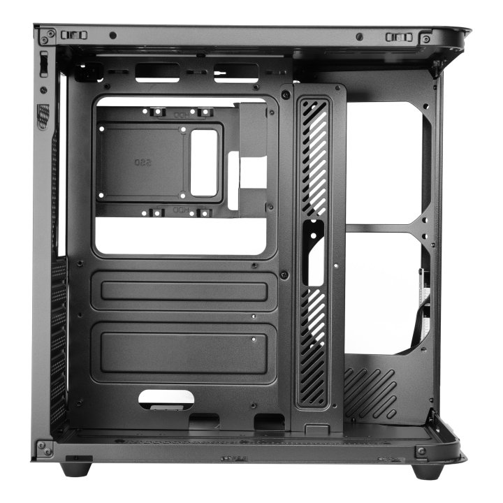 Caja Atx Semitorre Mars Gaming Mccurv Negro Cristal Templado Continuo Gpu Max. 334mm 1x3.5 2x2.5 