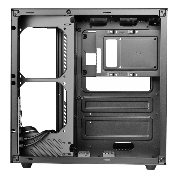 Caja Atx Semitorre Mars Gaming Mccurv Negro Cristal Templado Continuo Gpu Max. 334mm 1x3.5 2x2.5 