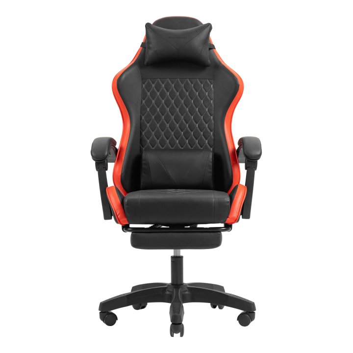 Silla Gamer Mars Gaming Mgcxbbl Negra Y Roja Reclinable Reposabrazos Ajustable Reposapies Cojines