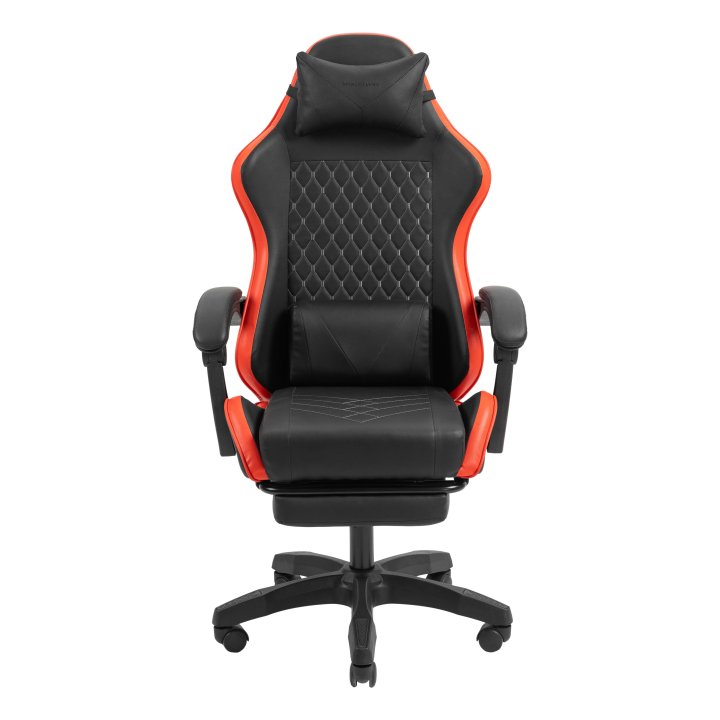 Silla Gamer Mars Gaming Mgcxbbl Negra Y Roja Reclinable Reposabrazos Ajustable Reposapies Cojines