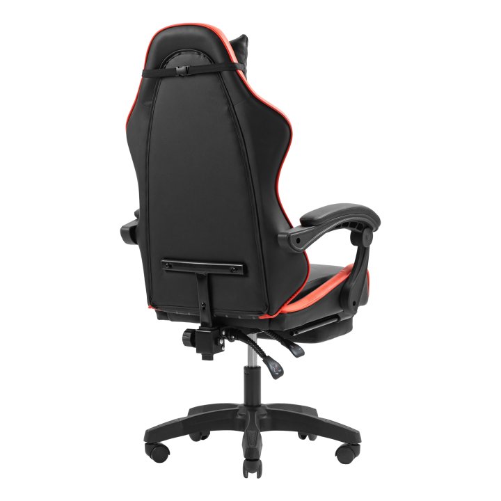 Silla Gamer Mars Gaming Mgcxbbl Negra Y Roja Reclinable Reposabrazos Ajustable Reposapies Cojines