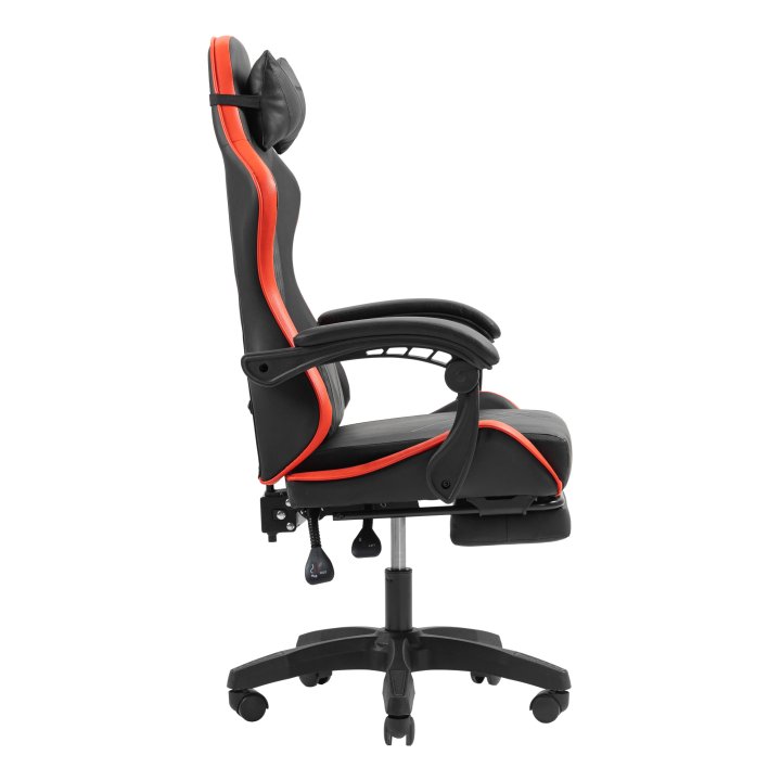 Silla Gamer Mars Gaming Mgcxbbl Negra Y Roja Reclinable Reposabrazos Ajustable Reposapies Cojines