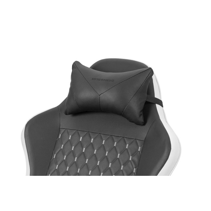 Silla Gamer Mars Gaming Mgcxbbl Negra Y Blanca Reclinable Reposabrazos Ajustable Reposapies Cojines