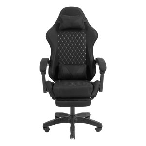 Silla Gamer Mars Gaming Mgcxfgrb Negra Reclinable Reposabrazos Ajustable Reposapies Cojines Acabado Textil
