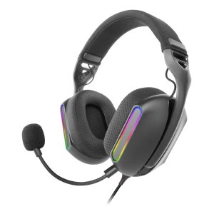 Headset Mars Gaming Mhpro Argb Jack 3.5mm Alimentacion Usb Control Volumen Color Negro