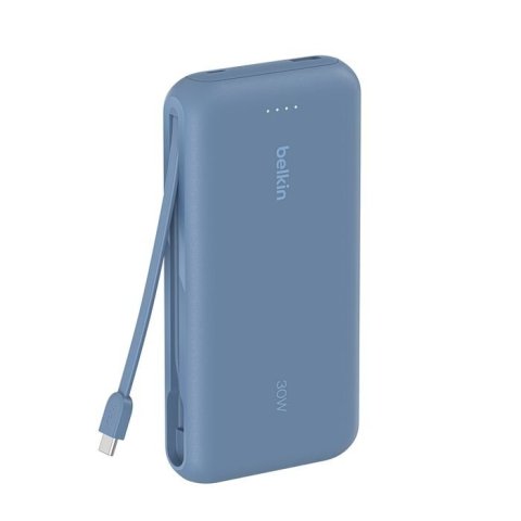 Powerbank Belkin Bpb024hqbl Cable Usb-c Integrado Azul 20000 Mah 1xusb-c 1xusb-a 30w