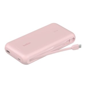 Powerbank Belkin Bpb024hqpk Cable Usb-c Integrado Rosa 20000 Mah 1xusb-c 1xusb-a 30w 2