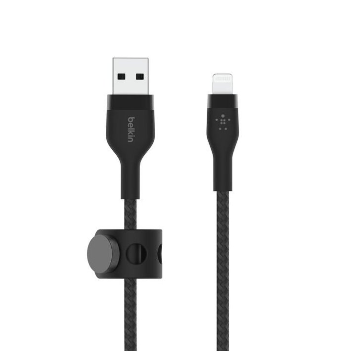 Cable Usb-a A Lightning 3m Belkin Caa010ds3mbk Trenzado Boost Charge 3m Negro