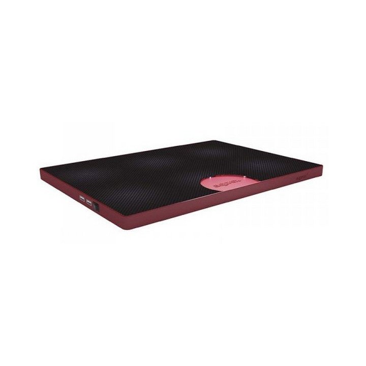 Base De Refrigeracion Para Portatiles Approx Con Leds - 2 Ventiladores - Puertos Usb E Interruptorcolor Rojo