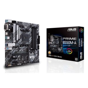 Pb Asus Prime B550m-a csm Skt Am4 M-atx Ddr4-3200mhz Hdmi Dvi Vga 1xpcie 4.0 3pcie 3.0 3xm.2 Glan 8usb3.2