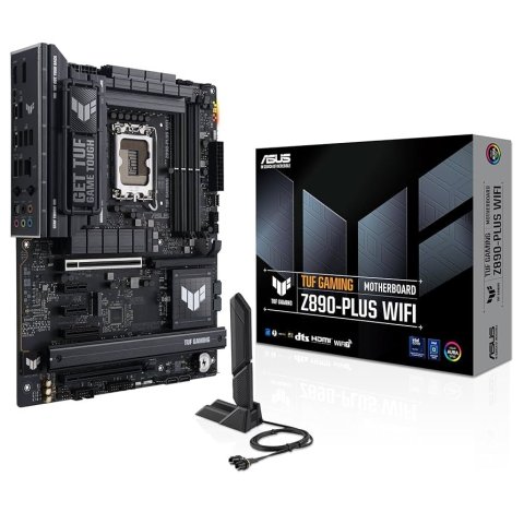 Pb Asus Tuf Gaming Z890-plus Wif Skt Lga1851 4xddr5 9066mhz 1xdp 1xhdmi 4xm.2 1xthunderbolt 4xusb-clan 2.5 Wifi7
