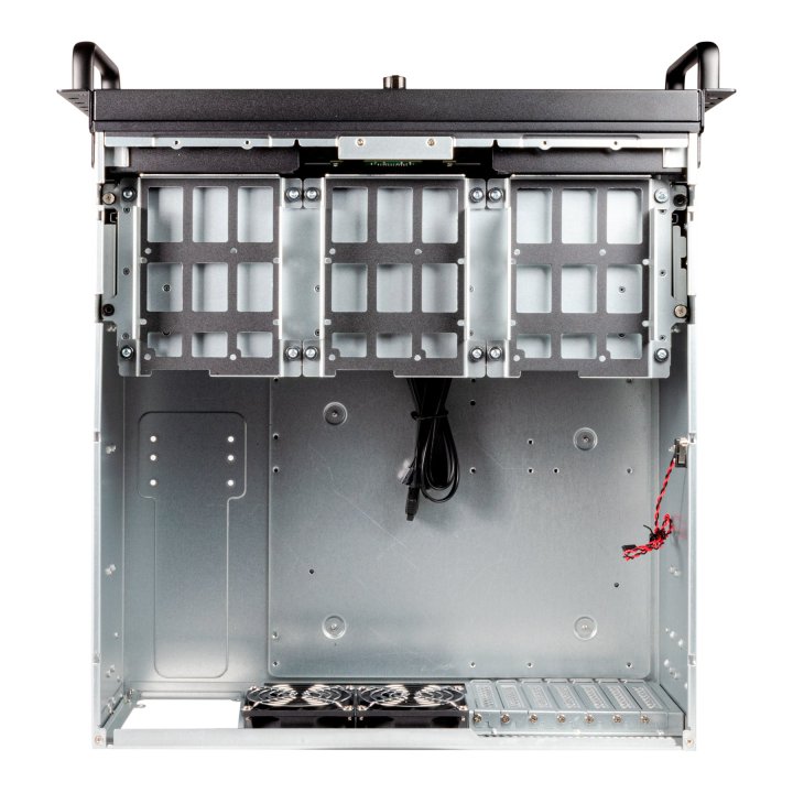 Caja Rack 19" Unykach Uk51918 4u Atx Color Plata Negro 3 Bahias 1x Usb3.0 1xusb-c F.a Atx  Redundante Cierre Con Llave