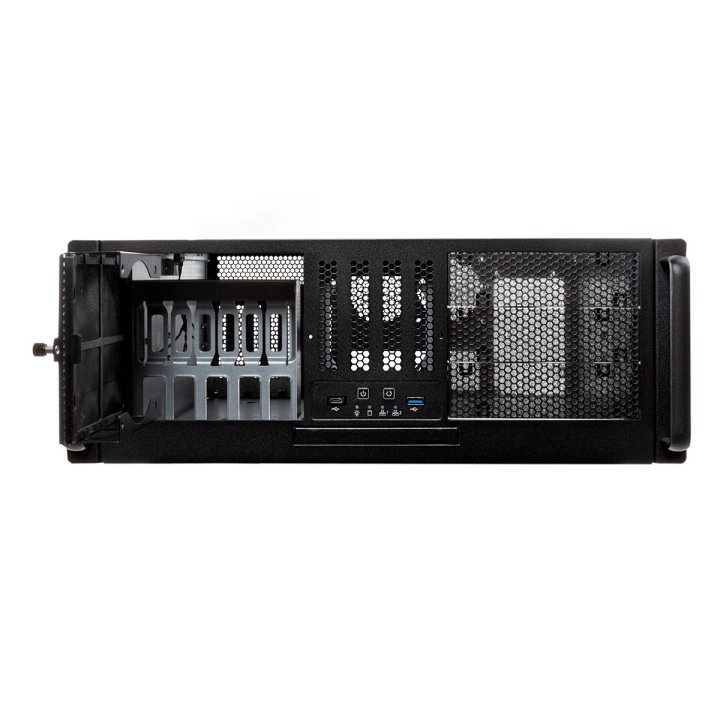 Caja Rack 19" 4u Unykach Uk4329 Rejilla Frontal Con Filtro Antipolvo Usb 3.0 Y Usb Type C 2ªgen