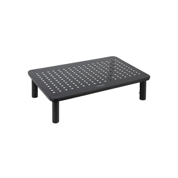 Soporte Elevador Para Monitor Tqmr081 Regulable Hasta 140mm Max. 20kg Color Negro