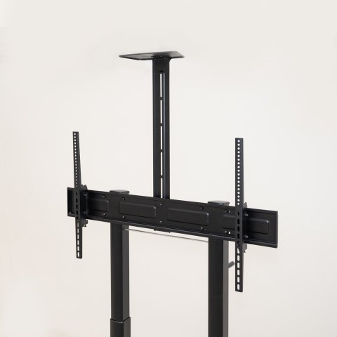 Soporte De Suelo Con Ruedas Tooq Fs20406hm-b Pantallas 60"-100" Max 120kg Vesa Max 1000x600 2 Bandejas Regulable En Altura