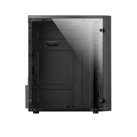 Caja Microatx Gaming Mars Gaming Mcm Black Frontal Linea Rgb Ventana Lateral Total Usb3.0 + Usb 2.0 Sin Fuente De Alimentacio