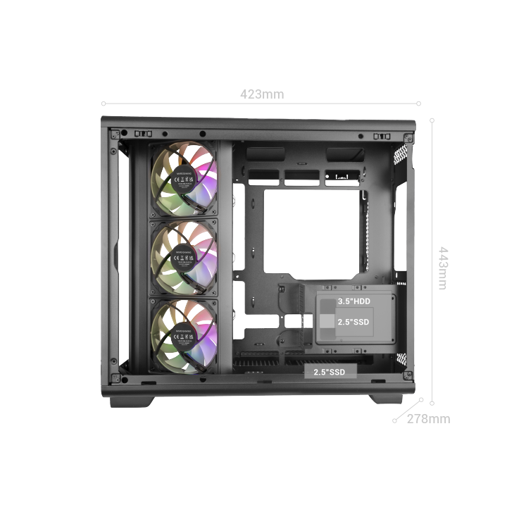 Caja Atx Semitorre Gaming Mars Gaming Mcrev...