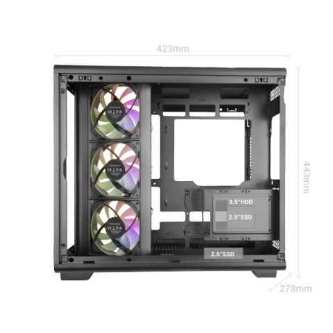 Caja Atx Semitorre Gaming Mars Gaming Mcrev...