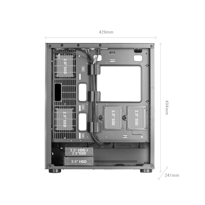 Caja E-atx Mars Gaming Mc-ult Xxl White Frontal...