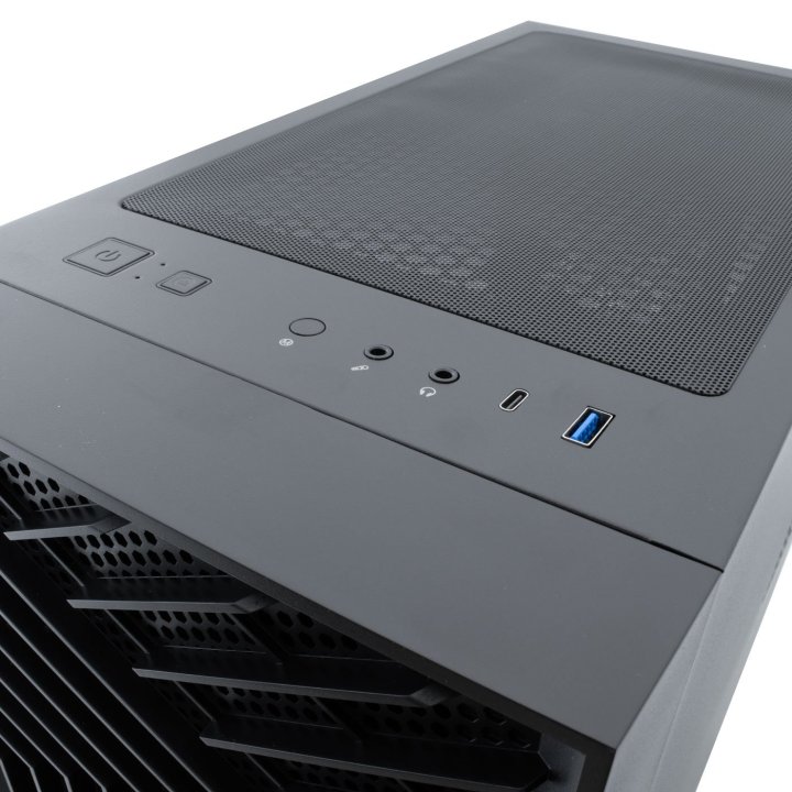Caja Atx Coolbox Ga300 Grid Line Argb Cristal...