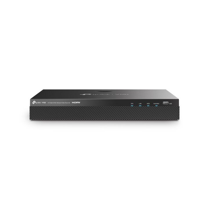 Grabador De Video Tp-link Vigi Nvr2016h-16mp 4k 16 Canales Rj45 Vga 16mp H.265+ 2xsata Esata Usb Poe