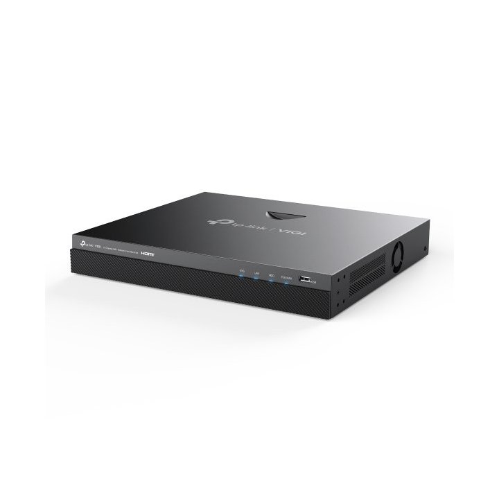 Grabador De Video Tp-link Vigi Nvr2016h-16mp 4k 16 Canales Rj45 Vga 16mp H.265+ 2xsata Esata Usb Poe