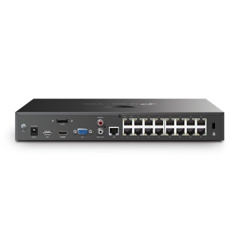 Grabador De Video Tp-link Vigi Nvr2016h-16mp 4k 16 Canales Rj45 Vga 16mp H.265+ 2xsata Esata Usb Poe