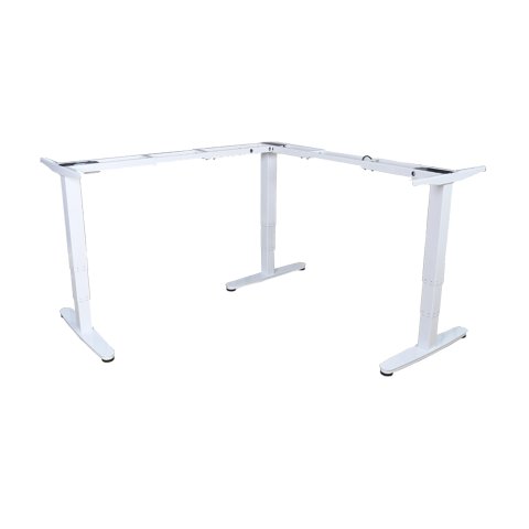 Estructura Mesa Escritorio Forma L Trile Motor Color Blanco