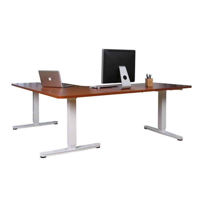 Estructura Mesa Escritorio Forma L Trile Motor Color Blanco