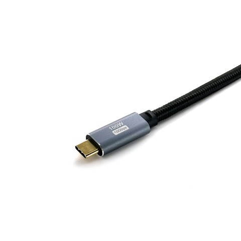Cable Usb-c Macho Usb-c Macho Usb 3.2 2m Transferencia 10g 5a  4k (100w) Color Negro