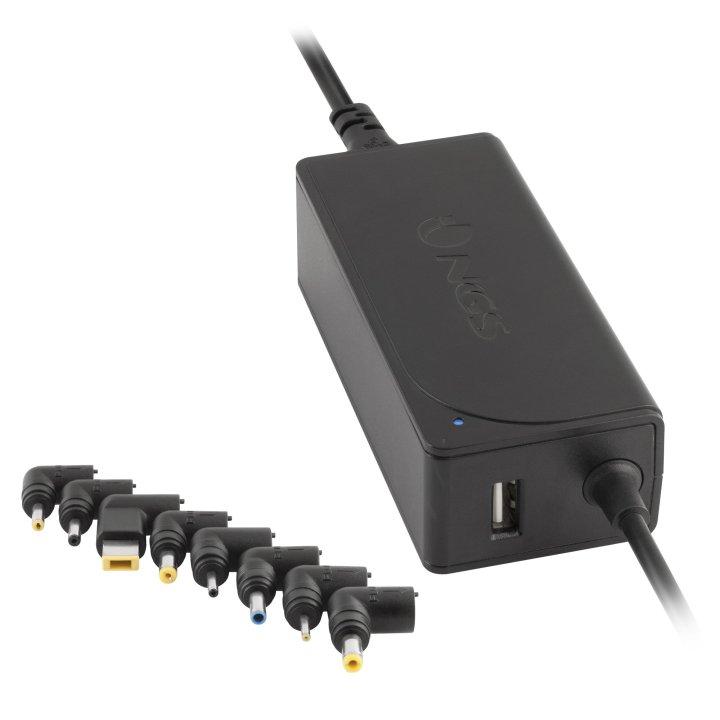 Cargador De Pared Universal Ngs 45w Para Portatiles 8 Clavijas 