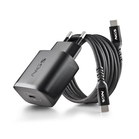Cargador De Pared Ngs Bud 65w Gan 1xusb-c Incluye Cable De Carga