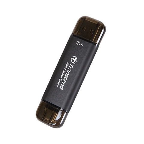 Memoria Usb-c usb-a 2tb Transcend Ssd Usb 10gbps Escritura 950mb s Lectura 1050mb s
