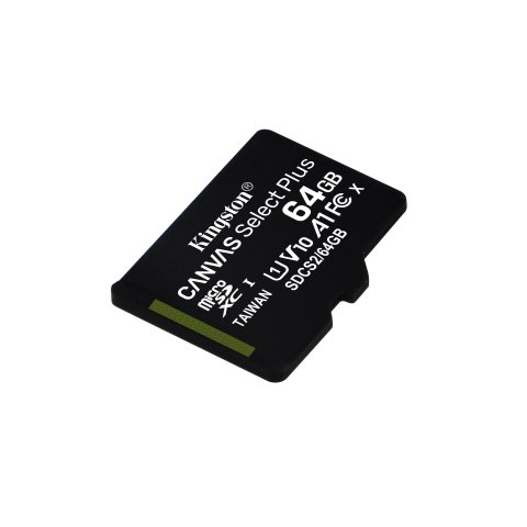 Memoria Sd Micro 64gb Kingston Clase 10 + Adaptador Canvas Select Plus 100mb s Sdcs2 64gb