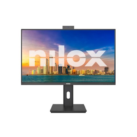 Monitor 27" Dp Hdmi Vga Nilox Nxm27rweb02b Ips Fhd 120hz 4ms 250cd m² Webcam 2x3w Vesa 100x100