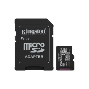 Memoria Sd Micro 512gb Kingston Clase 10 +  Adaptador Canvas Select Plus 100mb s Sdcs3 512gb