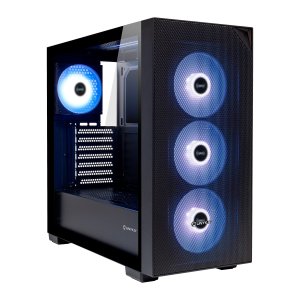 Caja E-atx Torre Unyka Revelat Mesh Black 2x3.5" 2x2.5" 2xusb3.0 1xusb-c Gpu 425mm 