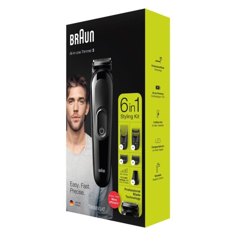 Cortapelo Braun Mgk3225 6 En 1 6 Cabezales Recargable