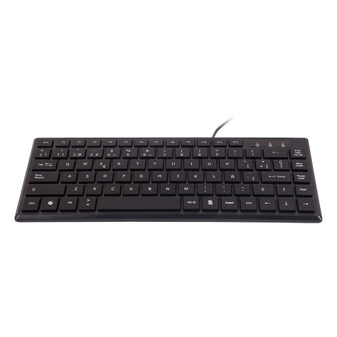 Teclado Unykach Compacto Ultra Plano Kb 302 Mini Usb 83 Teclas Color Negro