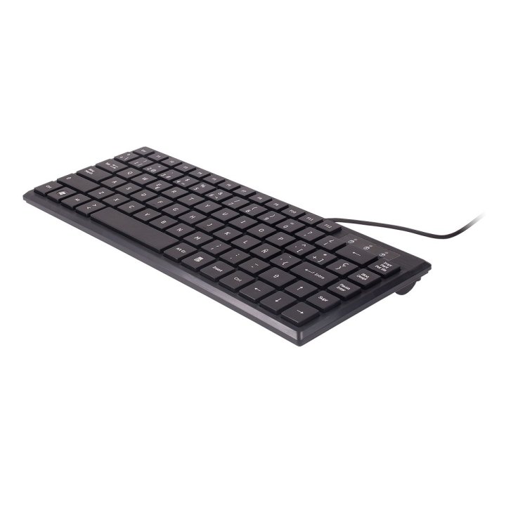 Teclado Unykach Compacto Ultra Plano Kb 302 Mini Usb 83 Teclas Color Negro