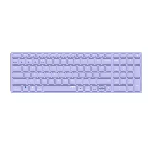 Teclado Rapoo Wireless Y Bluetooth E9700m Portugues 2.4ghz Bt 3.0 5.0 Diseño Ultrafino Bateria Purple Base Aluminio Multi Mod