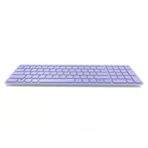 Teclado Rapoo Wireless Y Bluetooth E9700m Portugues 2.4ghz Bt 3.0 5.0 Diseño Ultrafino Bateria Purple Base Aluminio Multi Mod 2