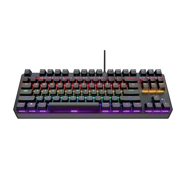 Teclado Mecanico Trust Gaming Gxt 834 Callaz 24407 Tkl Juego 20 Modos De Color Rgb