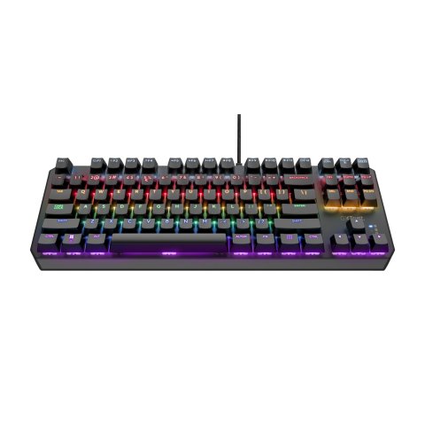Teclado Mecanico Trust Gaming Gxt 834 Callaz 24407 Tkl Juego 20 Modos De Color Rgb