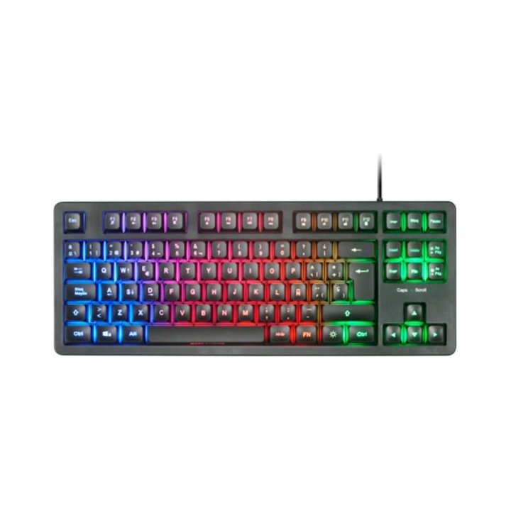 Teclado H-mech Gaming Mars Gaming Mk023 Color Negro Tamaño Compacto Tkl Iluminacion Rgb
